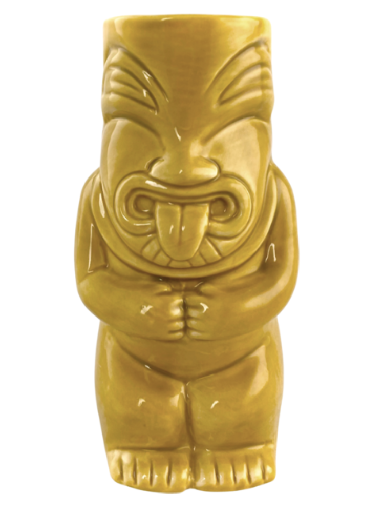 Ceramic Tiki Mug Pele Yellow | Cocktail Mugs | NZ